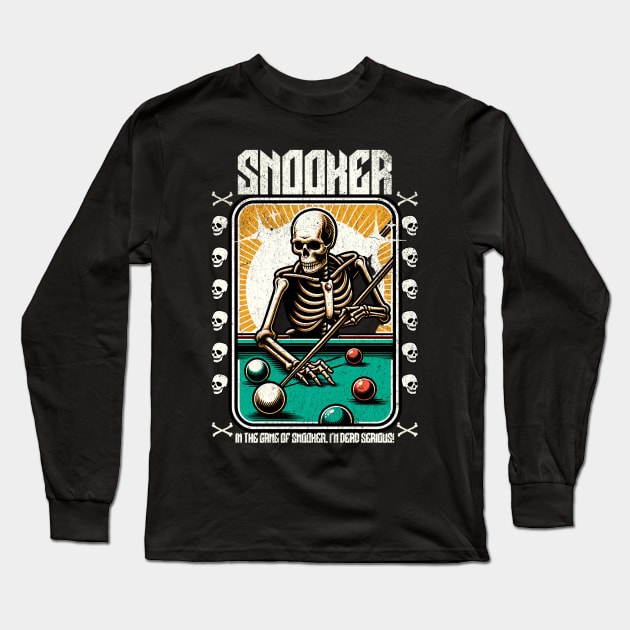 Snooker Long Sleeve T-Shirt by Norse Magic